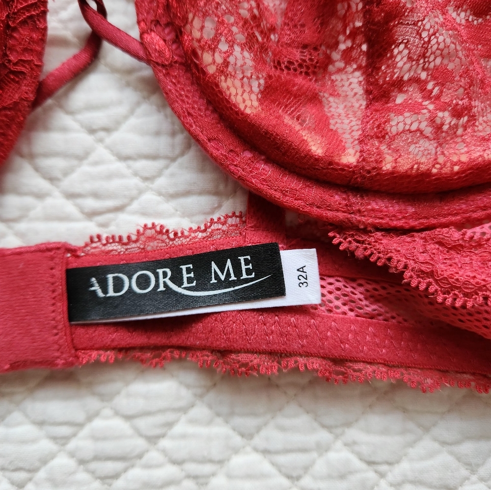 3/$20 Red Lace Bra - Picture 2 of 5